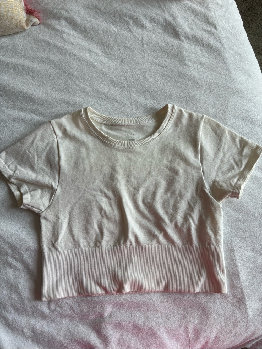 Aerie cropped workout top, Size Large
